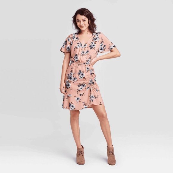 Xhilaration NWT Spring Dress ~Sz XS ~ Pink - Picture 1 of 7